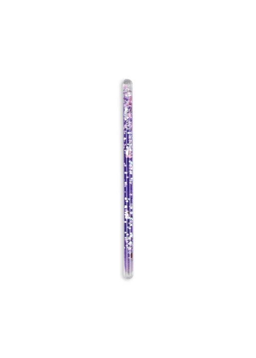 Konges Sløjd Magical Glitter Wand Unicorn – fioletowa różdżka z brokatem na białym tle