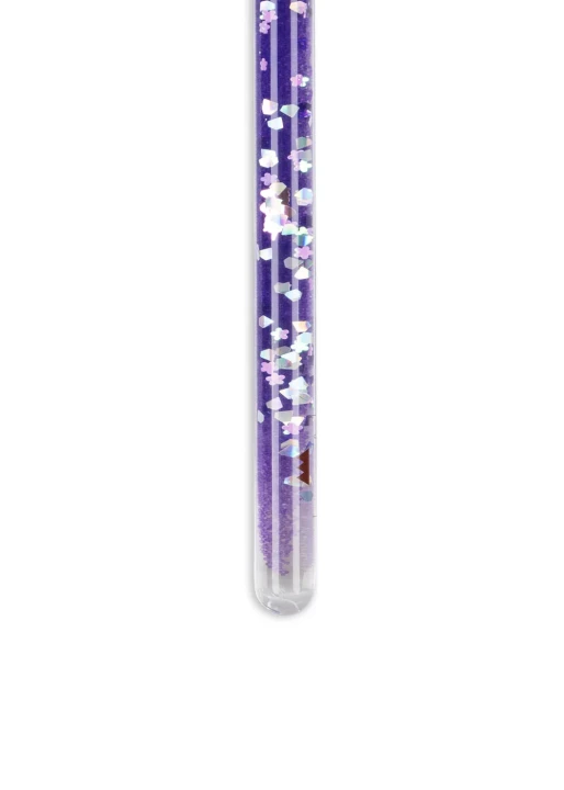 Konges Sløjd Magical Glitter Wand Unicorn – zbliżenie na fioletową różdżkę i brokat