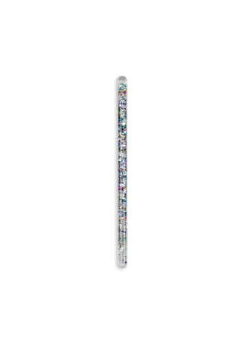 Konges Sløjd Magical Glitter Wand Star Glitter – różdżka z kolorowym brokatem na białym tle
