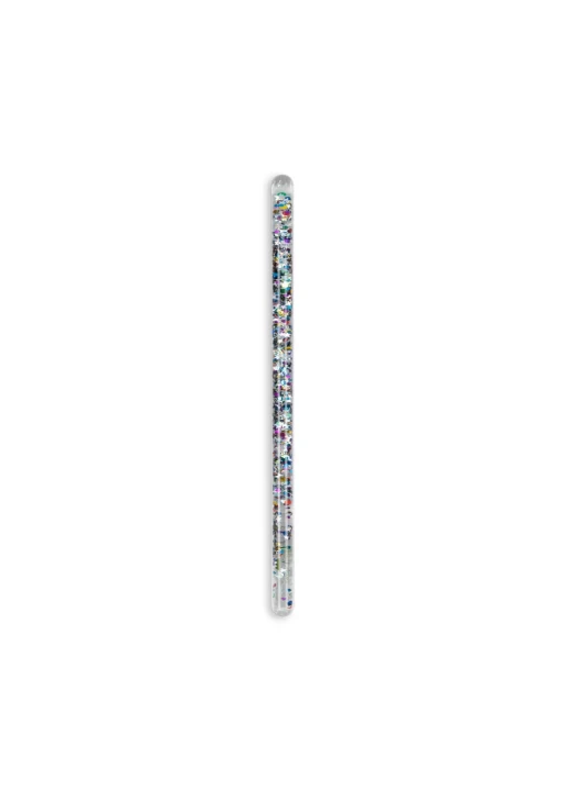 Konges Sløjd Magical Glitter Wand Star Glitter – różdżka z kolorowym brokatem na białym tle