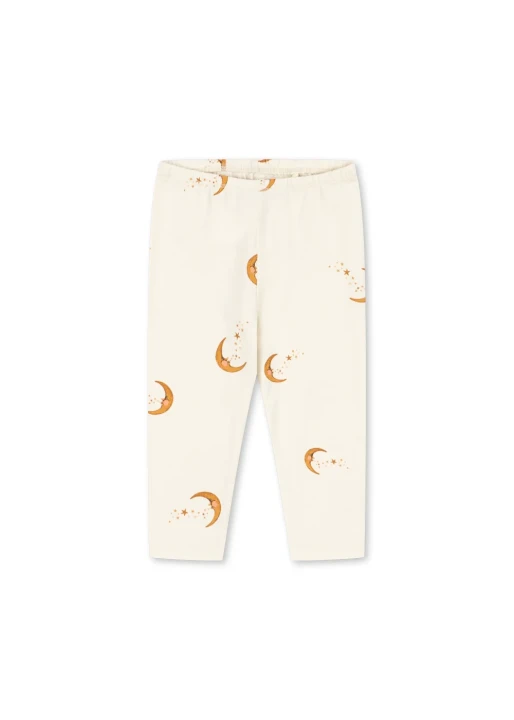 Konges Sløjd Basic Pants Moon – spodnie dziecięce w księżyce, przód