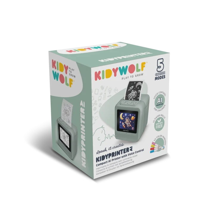 KIDYWOLF KIDYPRINTER AI opakowanie drukarki do kolorowanek
