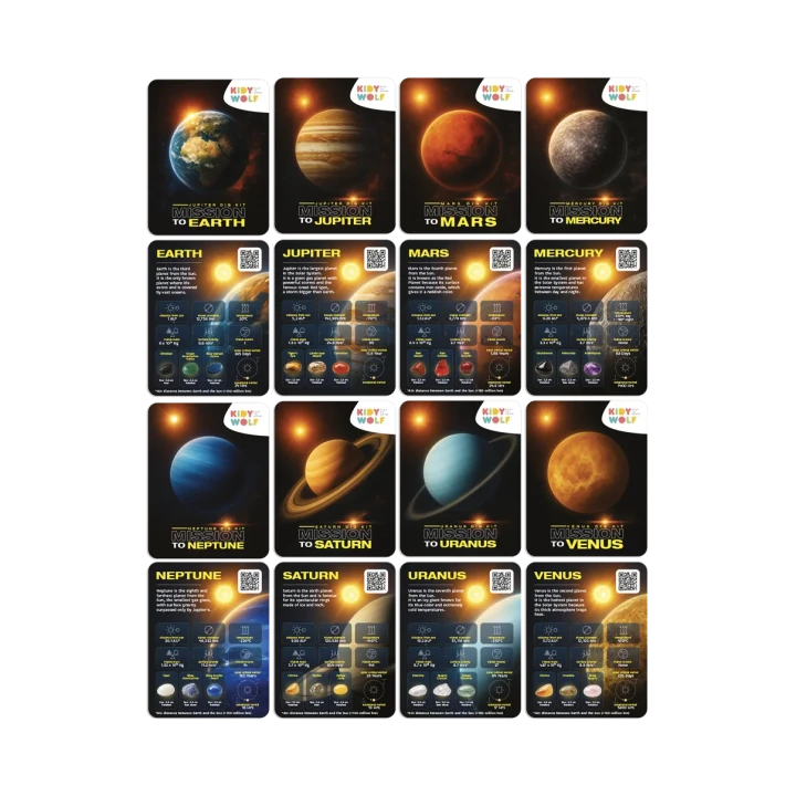 KIDYPLANET karty edukacyjne o planetach