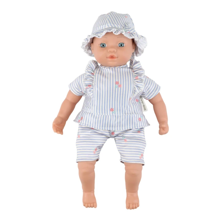 Little Dutch Swimming Doll Mara w pasiastym stroju kąpielowym