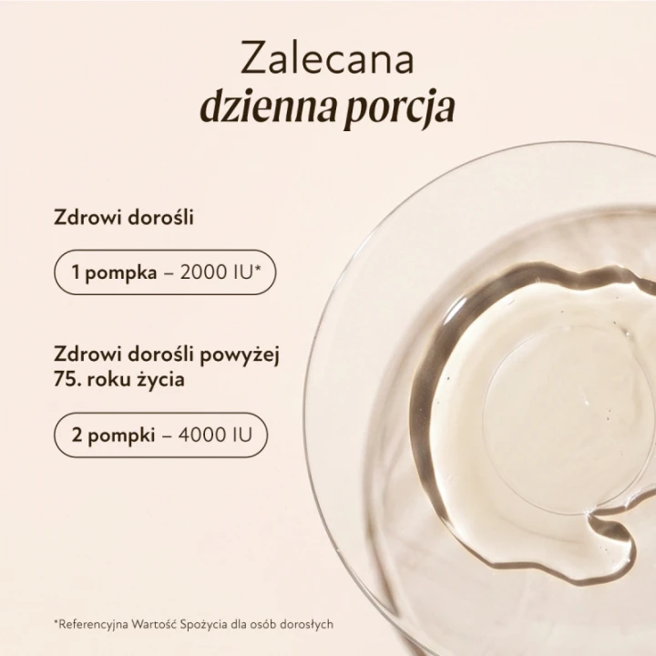Olini Witamina D3 dla dorosłych – zalecane dzienne porcje