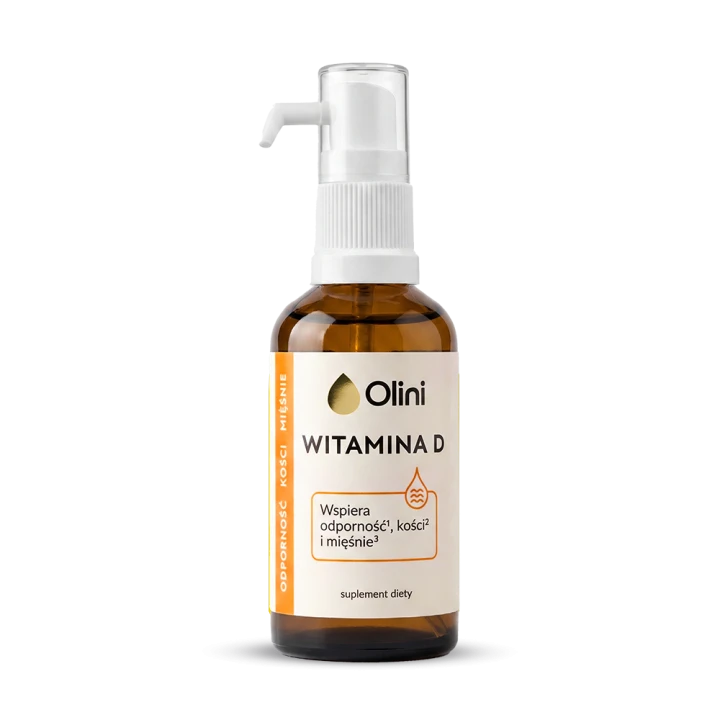 Olini Witamina D3 dla dorosłych 30 ml – butelka z pompką dozującą