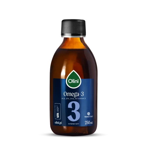 Olini Olej Omega-3 z witaminą D3 250 ml