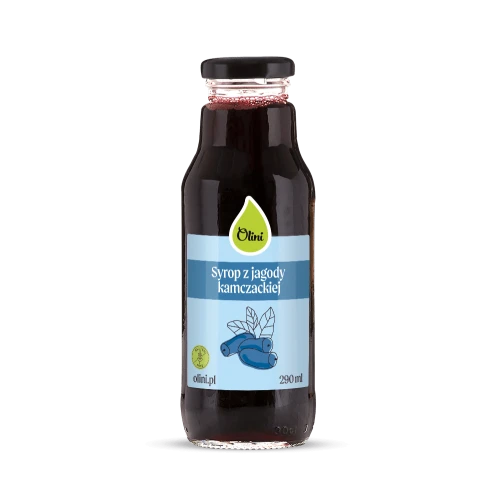 Syrop z jagody kamczackiej Olini 290 ml – butelka z klasyczną etykietą