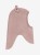 HUTTEliHUT Balaclava Ears Wool Fleece Mahogany Rose – kominiarka z wydłużonym tyłem, widok z boku