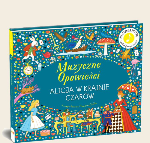 Api Papi Alicja w Krainie Czarów Muzyczne Opowieści – książka z muzyką