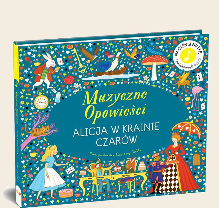 Api Papi Alicja w Krainie Czarów Muzyczne Opowieści – książka z muzyką