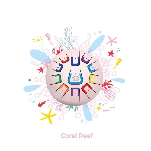 Juegaconmigo Tambu Coral Reef – różowy bębenek językowy 11 tonów