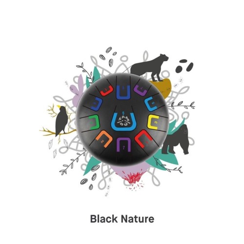 Juegaconmigo Tambu Black Nature – czarny bębenek językowy 11 tonów