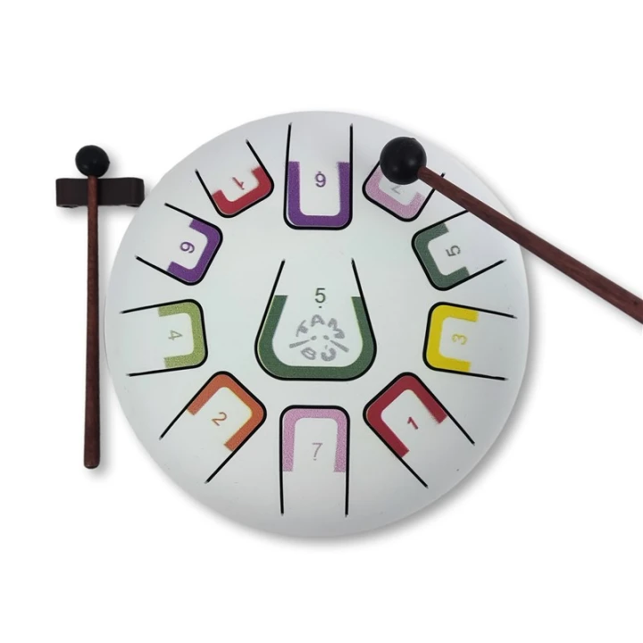 Juegaconmigo Tambu Iceberg Dream – biały tongue drum z pałeczkami
