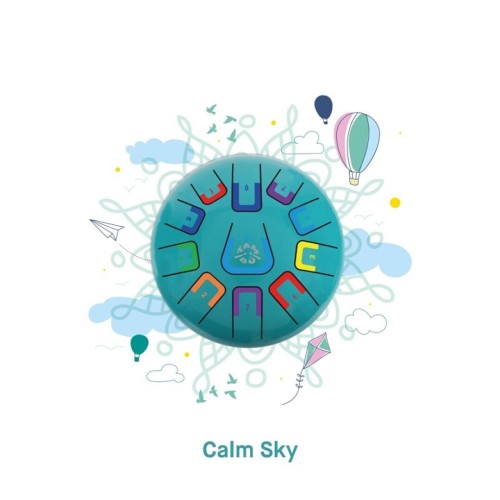 Juegaconmigo Tambu Calm Sky – turkusowy bębenek językowy 11 tonów