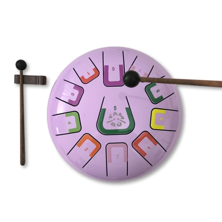 Juegaconmigo Tambu Summer Lavender – fioletowy tongue drum z pałeczkami