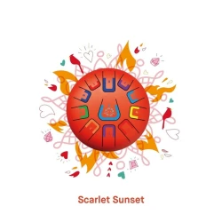 Tambu Scarlet Sunset – bębenek językowy 11 tonów czerwony mat