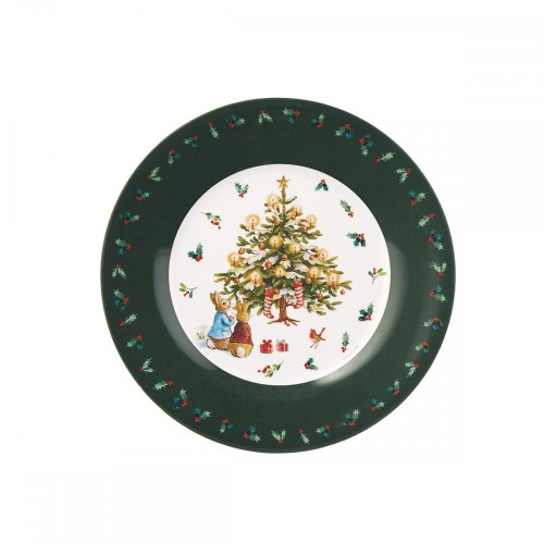 talerz-20-cm-peter-rabbit-christmas-tree-przod