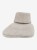 HUTTEliHUT Footies Wool Fleece Camel Melange - bucik merino z prążkowanym mankietem, widok z boku