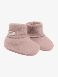 Footies Wool Fleece Mahogany Rose - buciki niemowlęce z wełny merino
