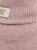 HUTTEliHUT Footies Wool Fleece Mahogany Rose - zbliżenie materiału, mankietu i metki