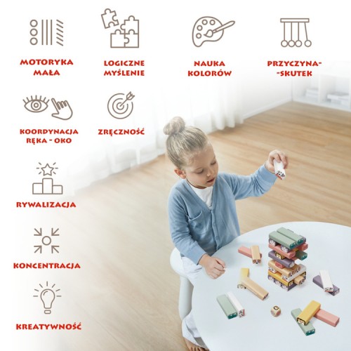 Topbright Animal Stacking Game – gra w układanie wieży i dopasowywanie zwierząt