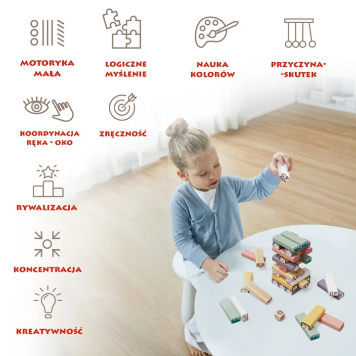 Topbright Animal Stacking Game – gra w układanie wieży i dopasowywanie zwierząt