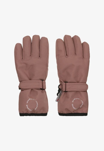 EN FANT Gloves Burlwood – różowe rękawiczki zimowe, widok zewnętrznej strony
