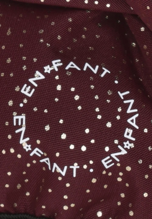 EN FANT Gloves Port Royale – zbliżenie na logo i nakrapiany materiał