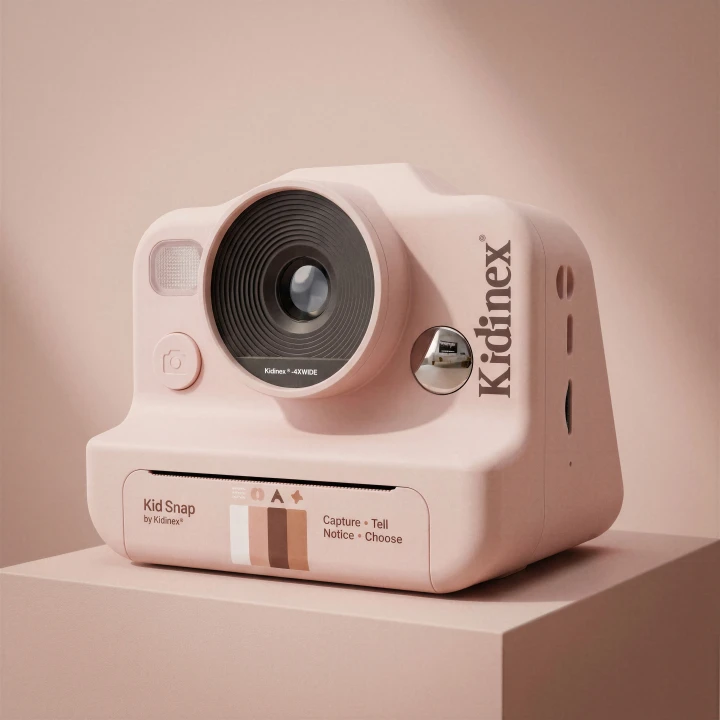 Kidinex KidSnap Pink – aparat na różowym podeście