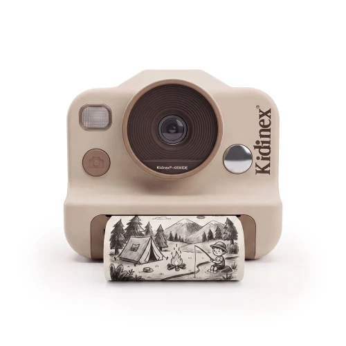 Kidinex KidSnap Beige – beżowy aparat z wydrukowanym zdjęciem