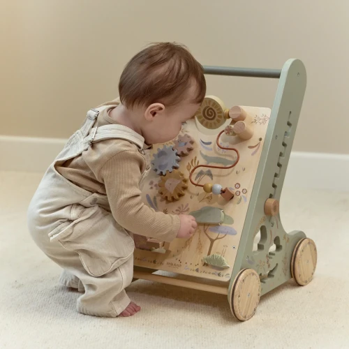 Little Dutch Activity Walker Green – zabawa panelem aktywności