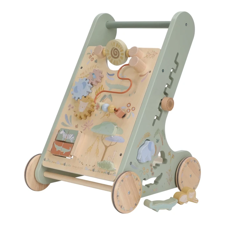 Little Dutch Activity Walker Green – widok chodzika z drugiej strony