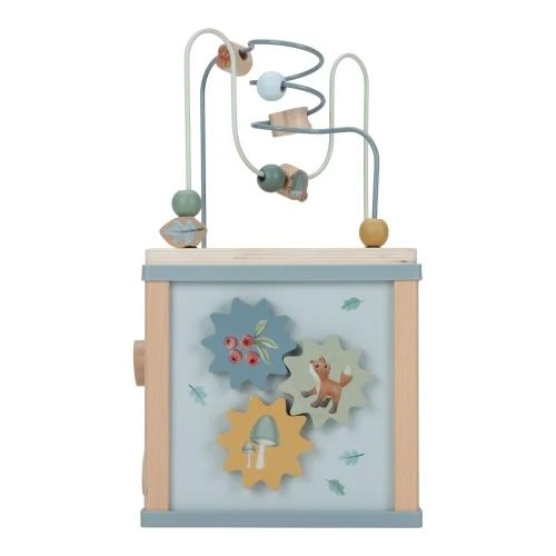 Little Dutch Activity Cube Blue Forest Friends – widok od strony trybików