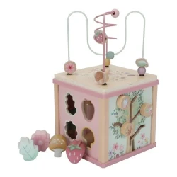Activity Cube Pink Fairy Garden – drewniana kostka edukacyjna