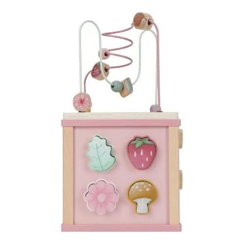 Little Dutch Activity Cube Pink Fairy Garden – widok od strony sortera