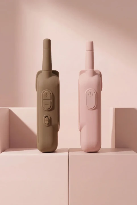 Kidinex KidTooki Pink &amp; Brown – obudowy urządzeń z tyłu