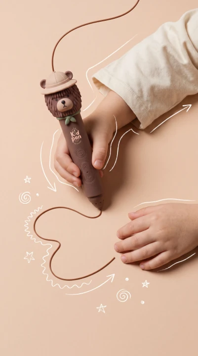 Kidinex KidPen Bear – rysowanie konturu z filamentu