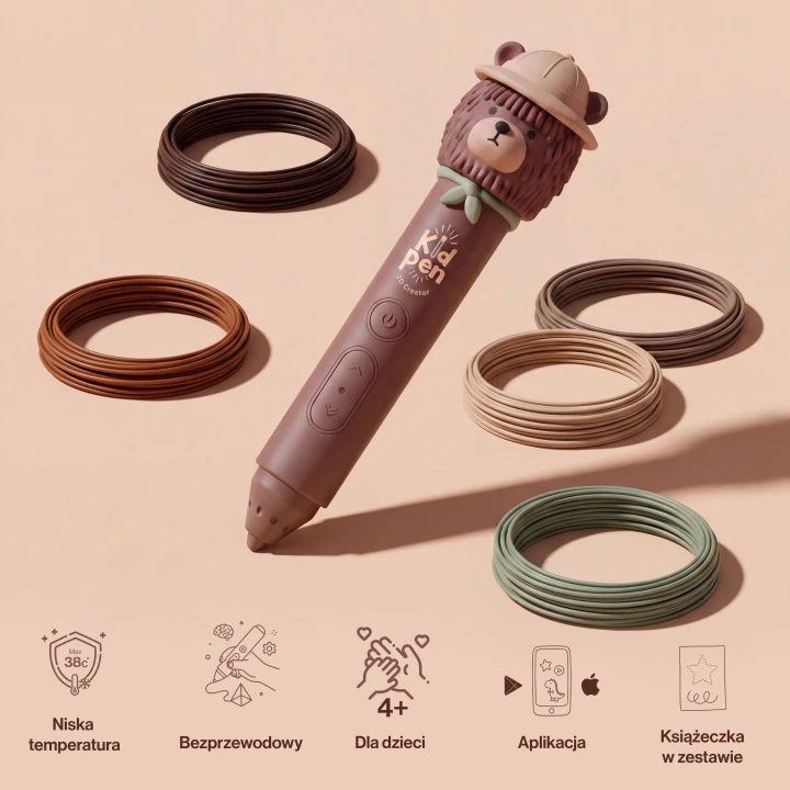 Kidinex KidPen Bear – grafika z cechami zestawu