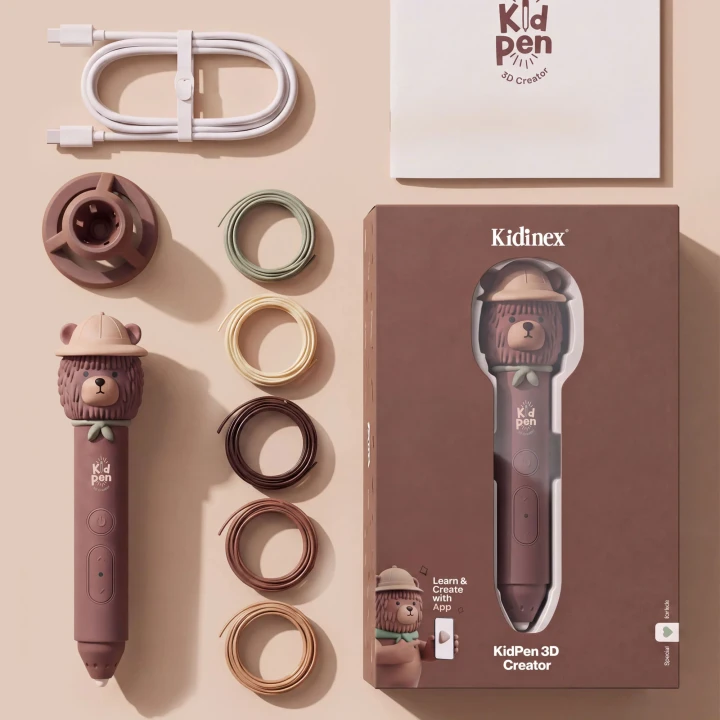 Kidinex KidPen Bear – zestaw z opakowaniemv