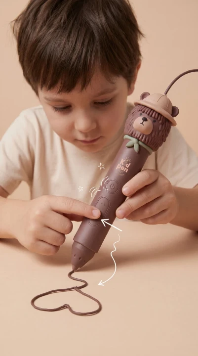 Kidinex KidPen – pierwsze projekty z filamentem
