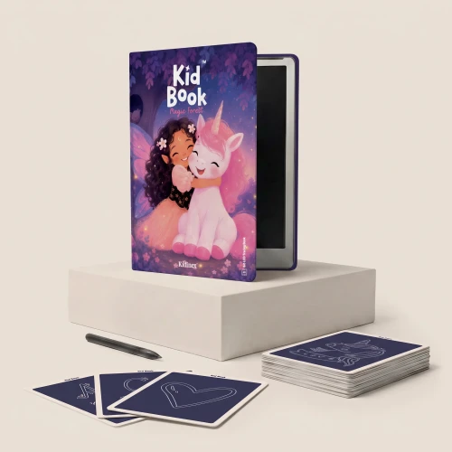 Kidinex KidBook Magic Forest – zestaw do rysowania z tabletem LCD i kartami pracy