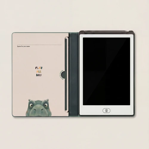 Kidinex KidBook Dino – otwarta książeczka z tabletem LCD do rysowania
