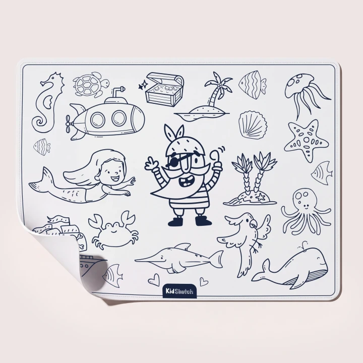 Kidinex Kid Sketch Under Sea – mata do kolorowania z motywem podwodnego świata