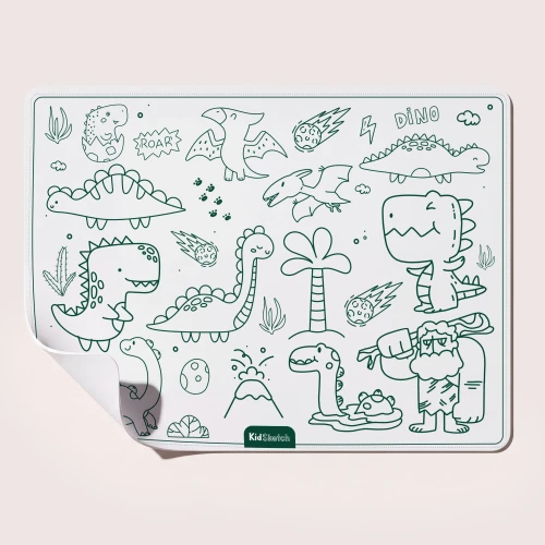 Kidinex Kid Sketch Dinosaur – mata do kolorowania z motywem dinozaurów