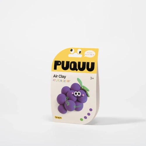 PUQUU Air Clay Winogrono: opakowanie masy plastycznej Fruit Bazaar