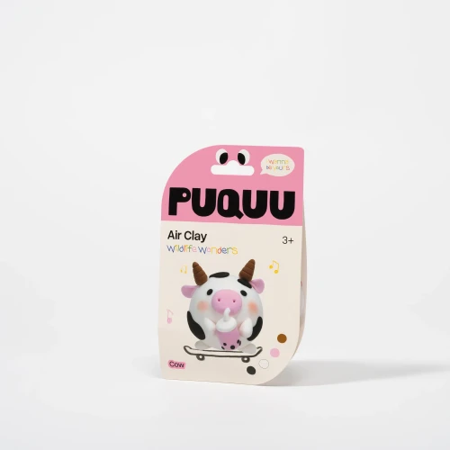 PUQUU Air Clay Krowa: opakowanie zestawu Wildlife Wonders