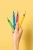 PUQUU Acrylic Markers, zbliżenie na miękkie końcówki pędzelkowe