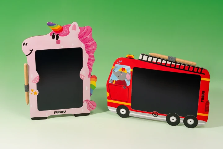 PUQUU LCD Doodle Pad Unicorn i Fire Truck – dwa wzory tabletów do rysowania