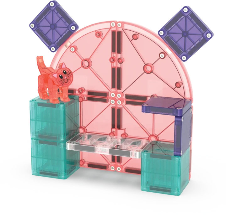 Domek dla kotka z klocków MAGNA-TILES Cat Tree